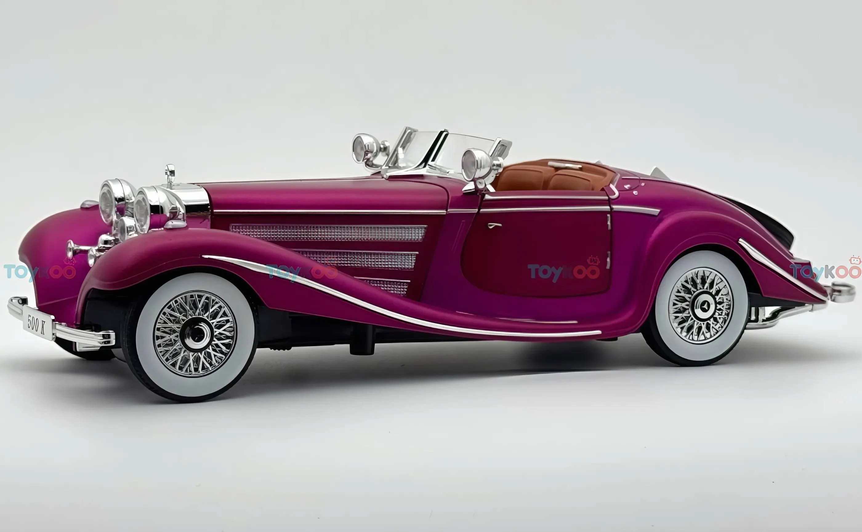 1936 Mercedes-Benz 500K 1:18 roadster  diecast scale model car - Big Size - Image 13