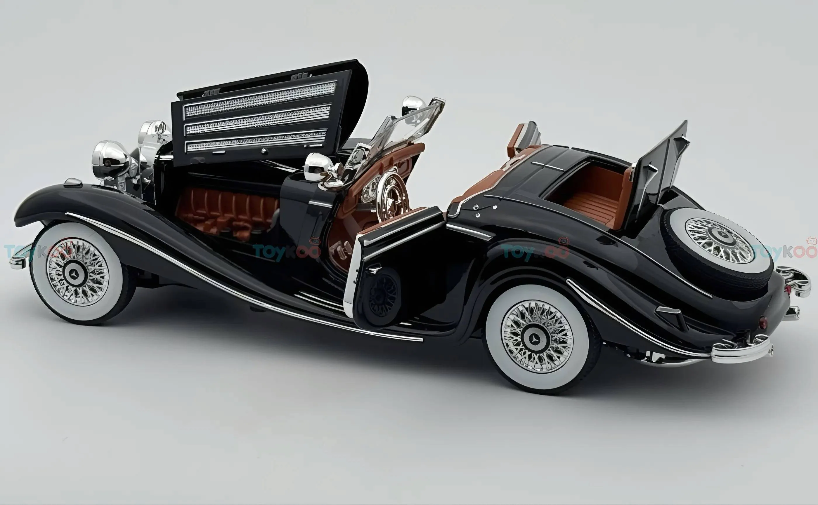 1936 Mercedes-Benz 500K 1:18 roadster  diecast scale model car - Big Size - Image 11