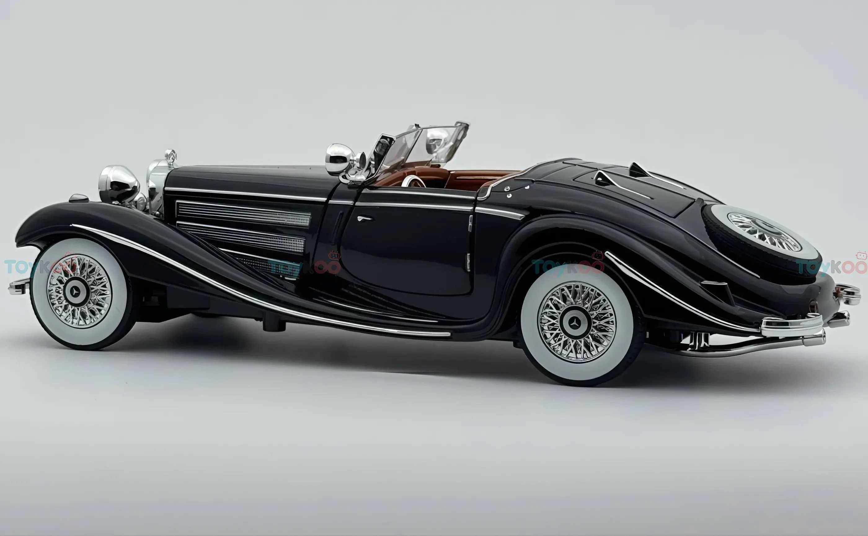 1936 Mercedes-Benz 500K 1:18 roadster  diecast scale model car - Big Size - Image 12