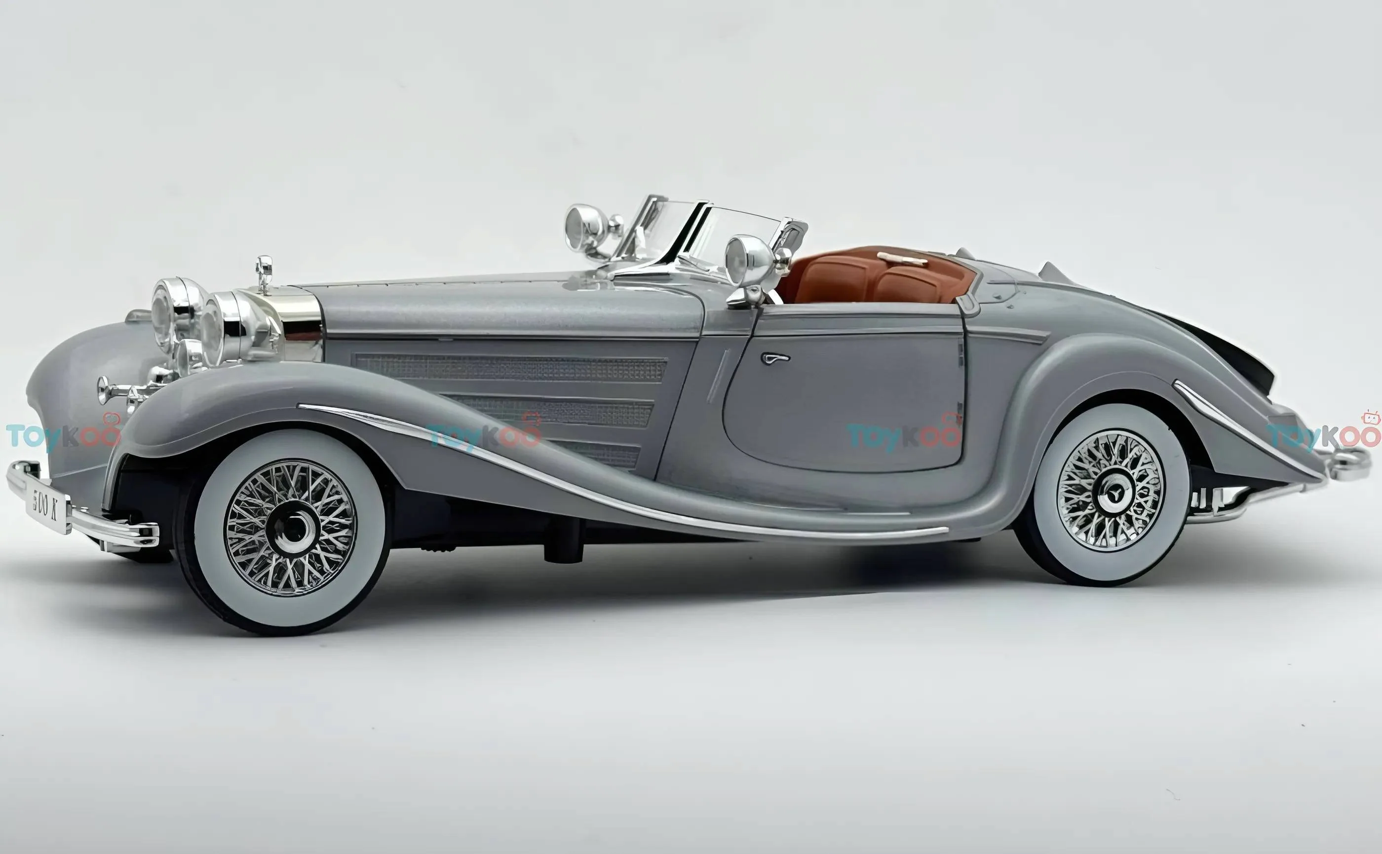 1936 Mercedes-Benz 500K 1:18 roadster  diecast scale model car - Big Size - Image 5