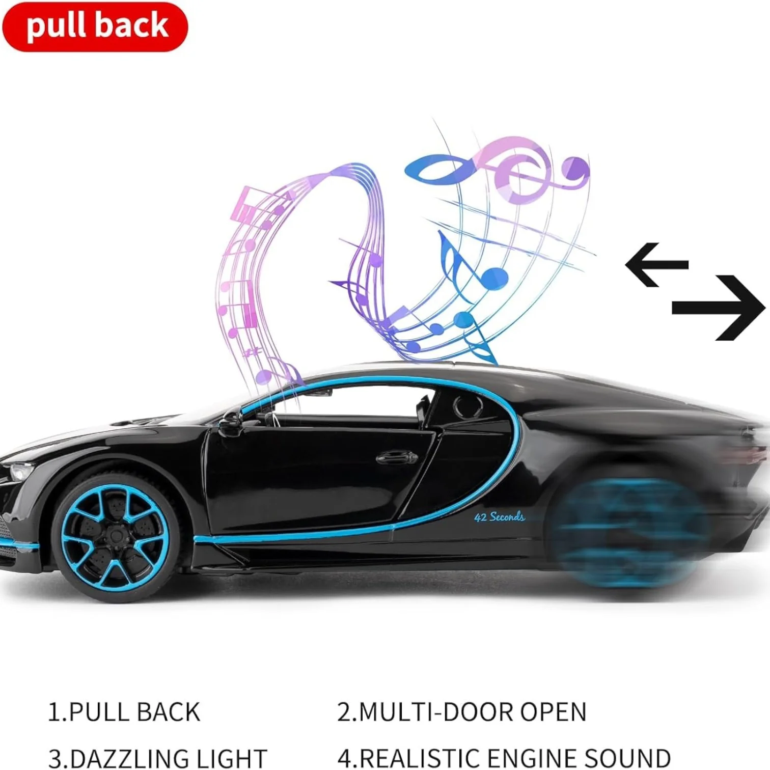 BUGATTI CHIRON METAL 1:24 DIE-CAST - Image 5