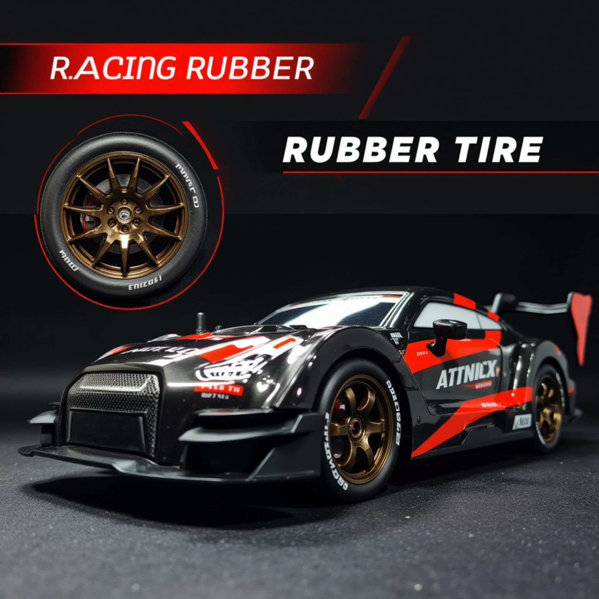High Speed Drift Remote Control Car – 25 km/h, 4X4, LED Lights, 2.4G | 1:16 - Image 4