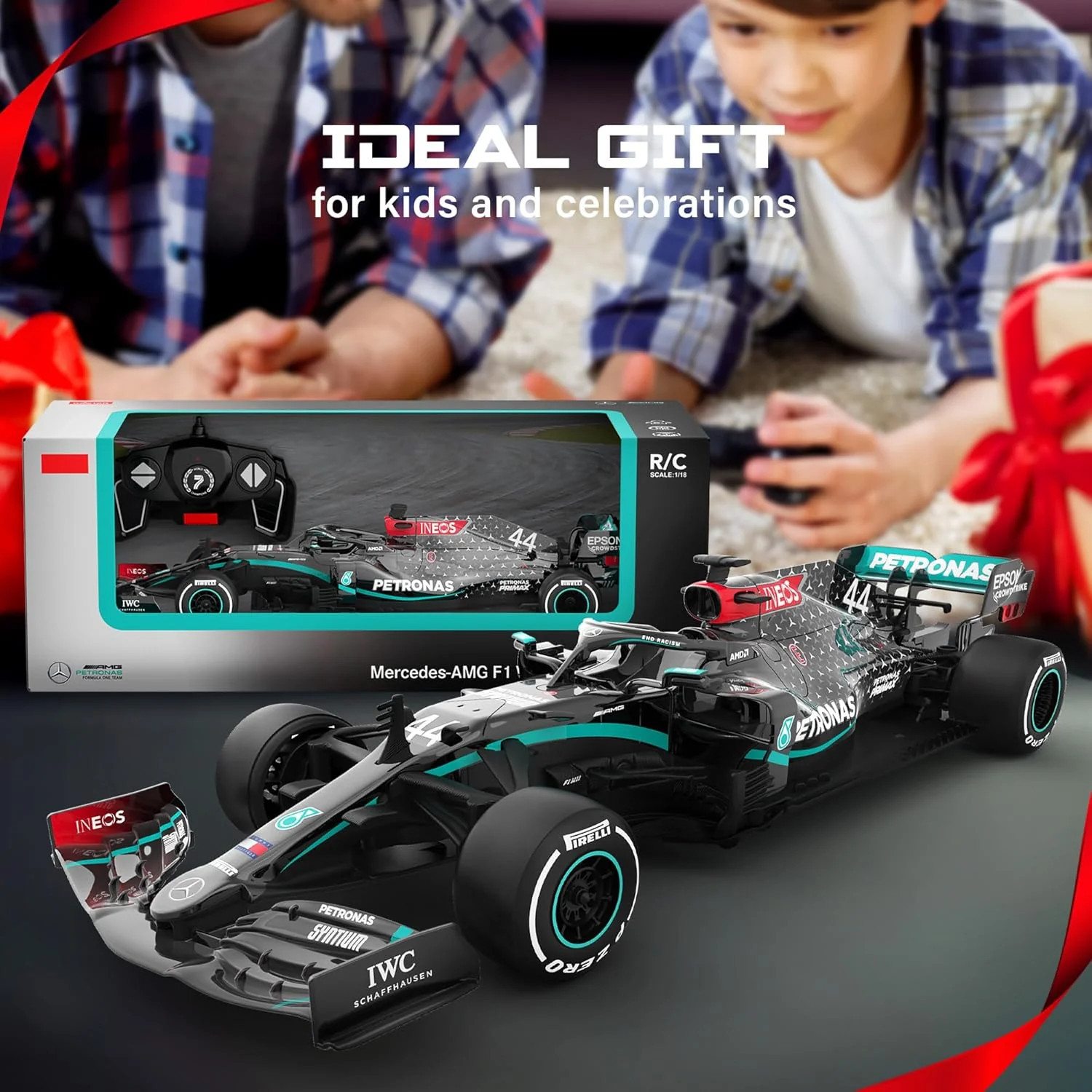 Rastar Authentic Licensed Mercedes-benz F1 W11 RC Car - Detailed Design, 2.4GHz Control | Color : 1:18 Mercedes-benz F1 W11 - Image 7