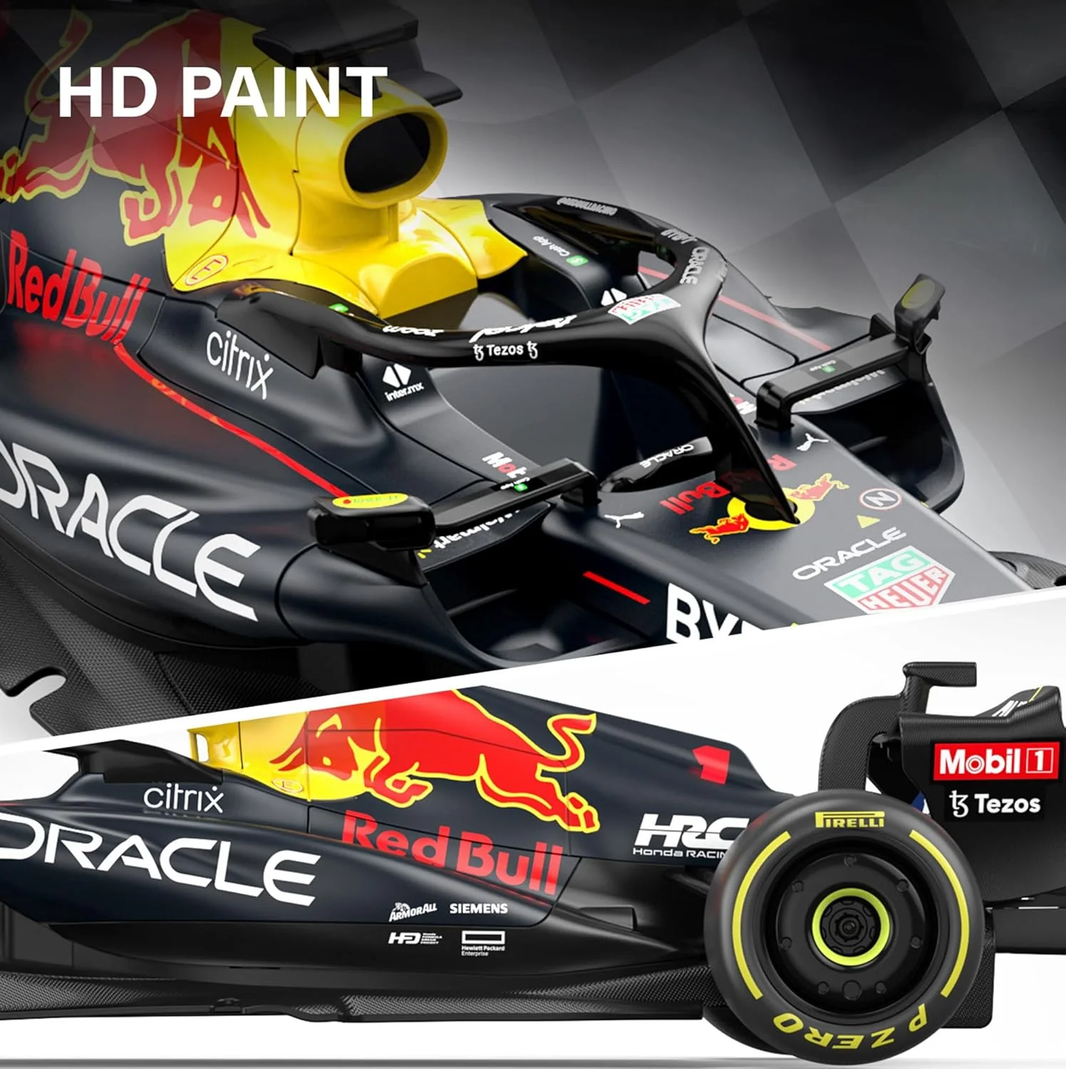 Rastar Authentic Licensed Redbull Rb18 RC Car - Detailed Design, 2.4GHz Control | Color : 1:18 Redbull Rb18(no.1) - Image 5