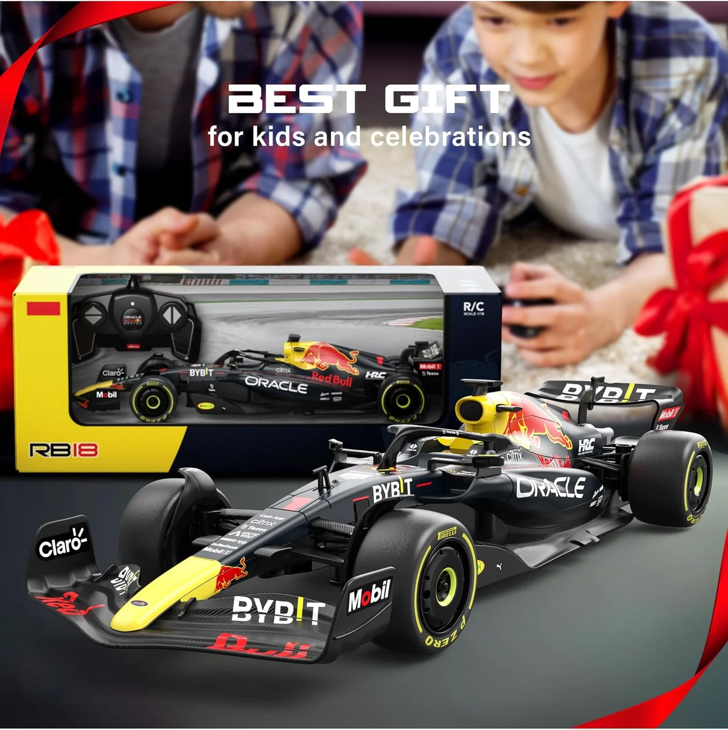 Rastar Authentic Licensed Redbull Rb18 RC Car - Detailed Design, 2.4GHz Control | Color : 1:18 Redbull Rb18(no.1) - Image 8