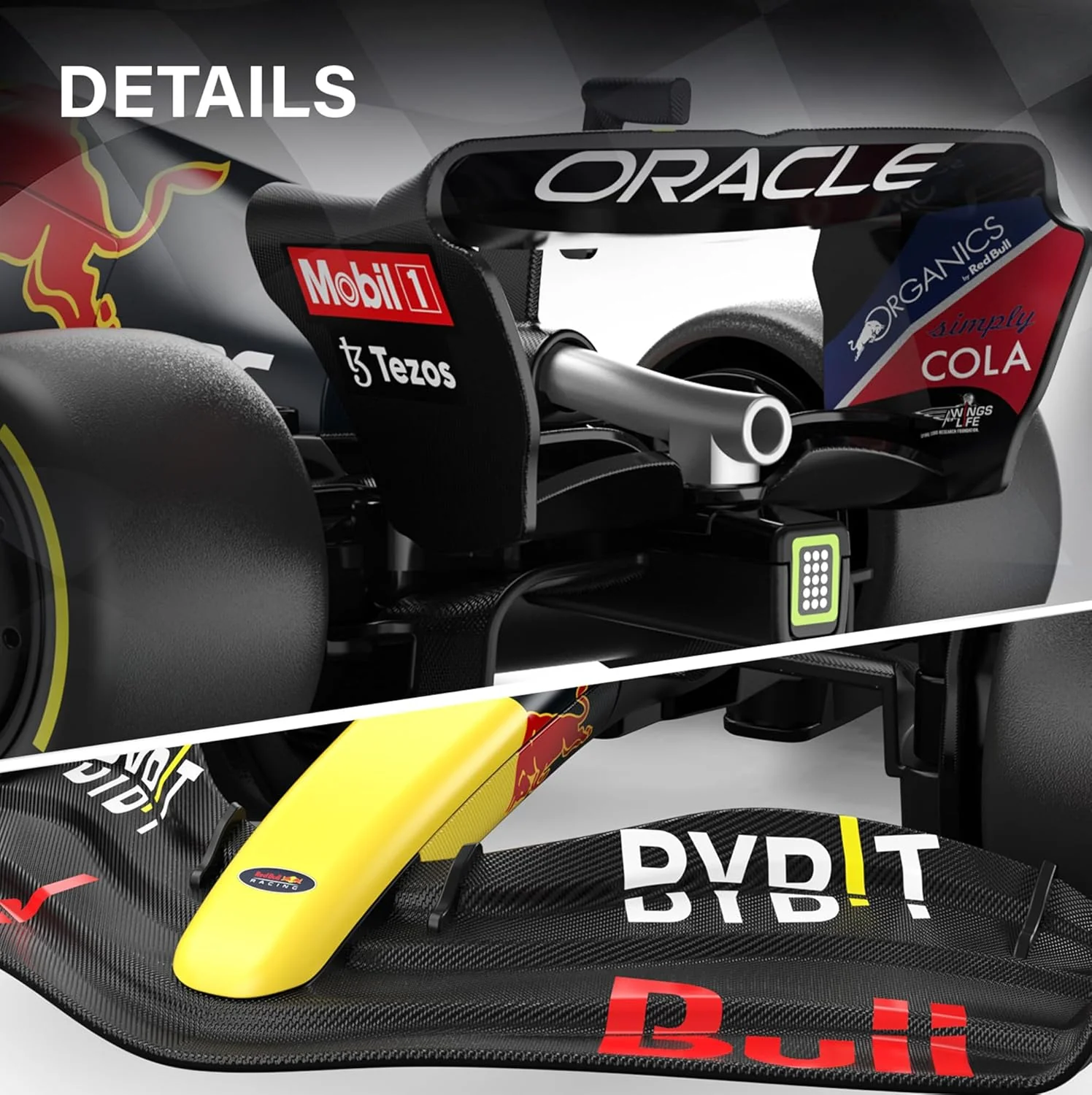 Rastar Authentic Licensed Redbull Rb18 RC Car - Detailed Design, 2.4GHz Control | Color : 1:18 Redbull Rb18(no.1) - Image 9