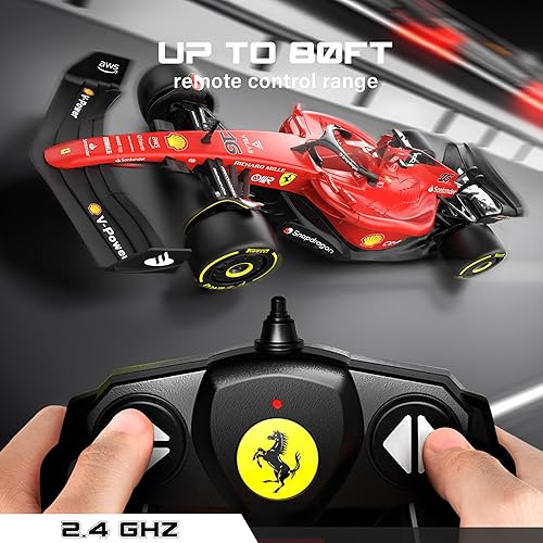 Rastar Authentic Licensed Ferrari F1 75 RC Car - Detailed Design, 2.4GHz Control | Color : 1:18 Ferrari F1 75 - Image 4